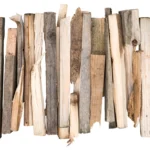 A collection of assorted wooden sticks in various shades, showcasing natural textures and grains, arranged side by side.