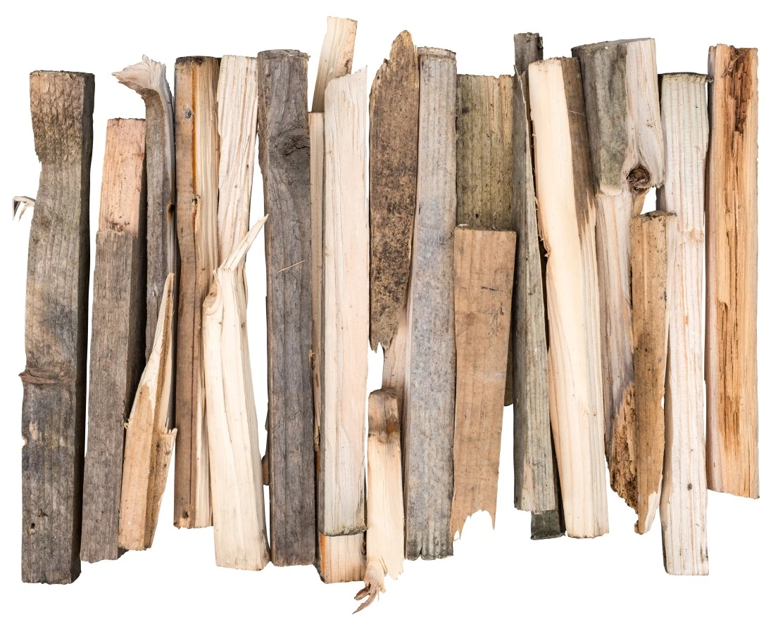A collection of assorted wooden sticks in various shades, showcasing natural textures and grains, arranged side by side.